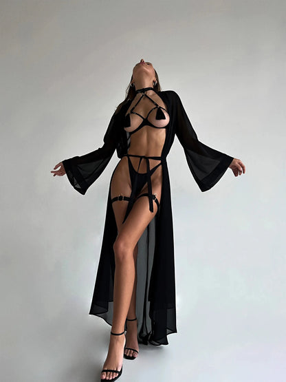 Sensual Tassel Fetish Lingerie See Through